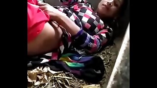 Village lady fucked in public
