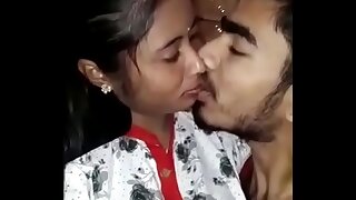desi college paramours sultry kissing with standing coitus