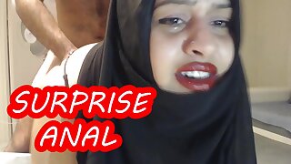 cunt-munching surprise anal invasion with married hijab woman
