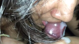 Sexiest Indian Woman Closeup Dick Buxom with Sperm in Mouth