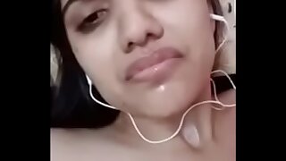 Indian girl with movie call with her fellow friend