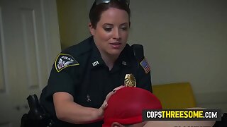 Latino gang member gets caught for having a monster hard-on by ﻿2 nasty cops.