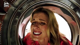 Fucking My Stuck Step Nourisher in the Exasperation while she is Stuck in the Dryer - Cory Run after
